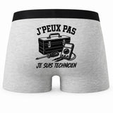 Boxer Homme J’peux pas je suis Technicien – Impression au dos