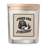 Bougie Parfumée Vanille J’peux pas je suis Étudiant
