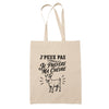 Tote Bag Beige J’peux pas je préfère ma Chèvre