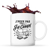Mug J’peux pas j’ai Canapé