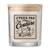 Bougie Parfumée Vanille J’peux pas j’ai couture J'peux pas minimaliste