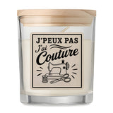 Bougie Parfumée Vanille J’peux pas j’ai couture J'peux pas minimaliste