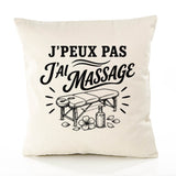 Housse de Coussin J’peux pas j’ai Massage