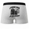 Boxer Homme J’peux pas je suis Steward – Impression au dos