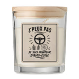 Bougie Parfumée Vanille J’peux pas je suis Moniteur d’auto-école