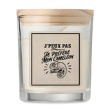 Bougie Parfumée Vanille J’peux pas je préfère mon Caméléon