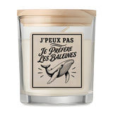 Bougie Parfumée Vanille J’peux pas je préfère les Baleines