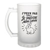 Verre à Bière J’peux pas je préfère mon Lapin