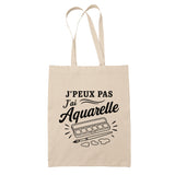 Tote Bag Beige J’peux pas j’ai Aquarelle