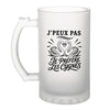 Verre à Bière J’peux pas je préfère les Cygnes