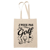 Tote Bag Beige J’peux pas j’ai Golf