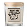 Bougie Parfumée Vanille J’peux pas je suis Vétérinaire