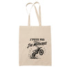 Tote Bag Beige J’peux pas j’ai Motocross