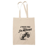 Tote Bag Beige J’peux pas j’ai Motocross