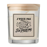 Bougie Parfumée Vanille J’peux pas j’ai Piercing