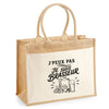 Sac Cabas Jute avec Poche J’peux pas je suis Brasseur