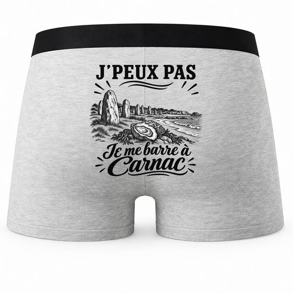Boxer Homme J’peux pas je me barre à Carnac – Impression au dos
