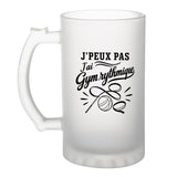 Verre à Bière J’peux pas j’ai Gym rythmique