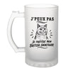 Verre à Bière J’peux pas je préfère mon British Shorthair