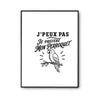 Poster J’peux pas je préfère mon Perroquet