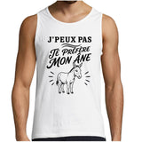 Débardeur Homme J’peux pas je préfère mon Âne
