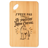 Planche à Découper J’peux pas je préfère mon Cheval