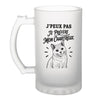 Verre à Bière J’peux pas je préfère mon Chartreux