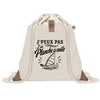 Sac à Dos avec Pochette Avant Beige J’peux pas j’ai planche à voile J'peux pas minimaliste