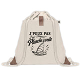 Sac à Dos avec Pochette Avant Beige J’peux pas j’ai planche à voile J'peux pas minimaliste