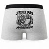 Boxer Homme J’peux pas je suis Magasinier – Impression au dos