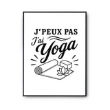 Poster J’peux pas j’ai Yoga