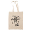 Tote Bag Beige J’peux pas je préfère mon Berger Australien