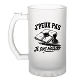 Verre à Bière J’peux pas je suis Notaire