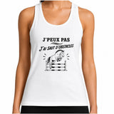 Débardeur Femme J’peux pas j’ai Saut d’obstacles