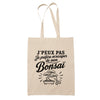 Tote Bag Beige J’peux pas je préfère m’occuper de mon Bonsaï