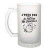 Verre à Bière J’peux pas je préfère ma Chinchilla