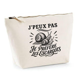 Trousse Beige J’peux pas je préfère les Escargots