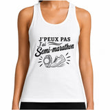 Débardeur Femme J’peux pas j’ai Semi-marathon