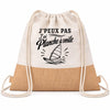 Sac à Dos Toile et Jute J’peux pas j’ai planche à voile J'peux pas minimaliste