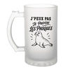 Verre à Bière J’peux pas je préfère les Phoques
