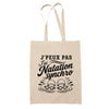 Tote Bag Beige J’peux pas j’ai Natation synchro – natation synchronisée