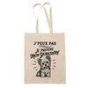 Tote Bag Beige J’peux pas je préfère mon Yorkshire