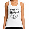 Débardeur Femme J’peux pas j’ai planche à voile J'peux pas minimaliste