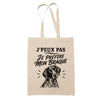 Tote Bag Beige J’peux pas je préfère mon Braque