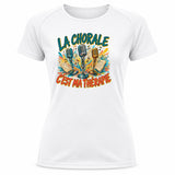 T-shirt de Sport Femme La chorale c'est ma thérapie
