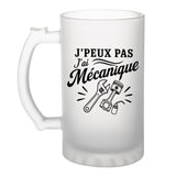 Verre à Bière J’peux pas j’ai Mécanique