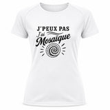T-shirt de Sport Femme J’peux pas j’ai Mosaïque