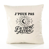 Housse de Coussin J’peux pas j’ai Thème astral