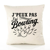 Housse de Coussin J’peux pas j’ai Bowling