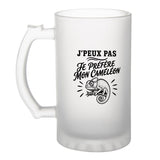 Verre à Bière J’peux pas je préfère mon Caméléon